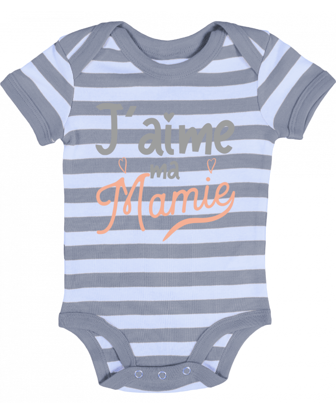 Baby Body striped j'aime ma mamie cadeau naissance bébé - Original t-shirt