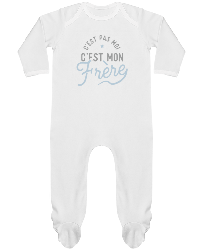 Baby Sleeper long sleeves Contrast C'est mon frère cadeau naissance bébé by Original t-shirt