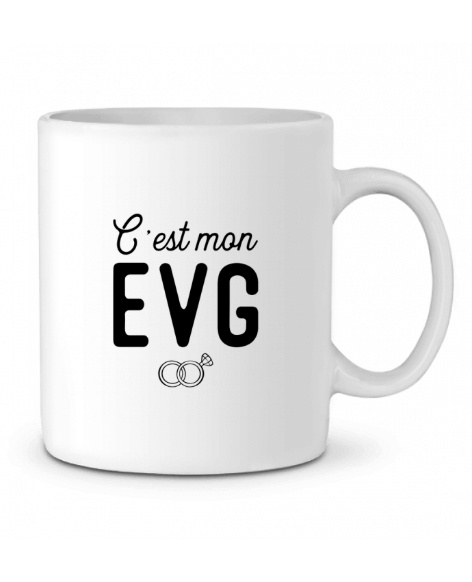 Ceramic Mug C'est mon evg cadeau mariage evg by Original t-shirt