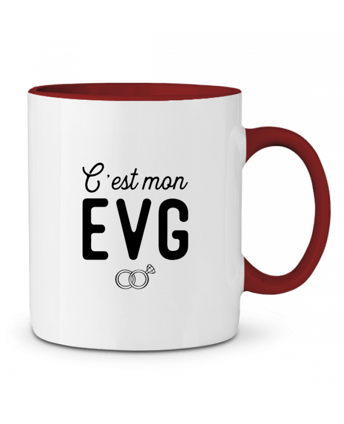 Two-tone Ceramic Mug C'est mon evg cadeau mariage evg Original t-shirt