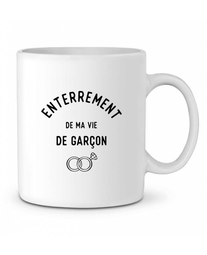 Ceramic Mug Ma vie de garçon cadeau mariage evg by Original t-shirt