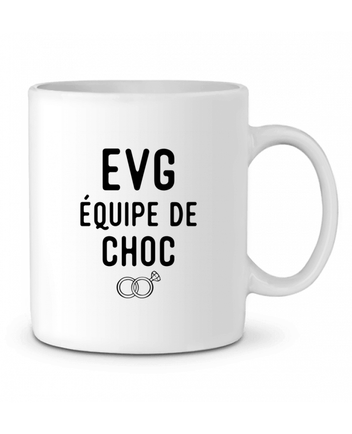 Ceramic Mug équipe de choc mariage evg by Original t-shirt