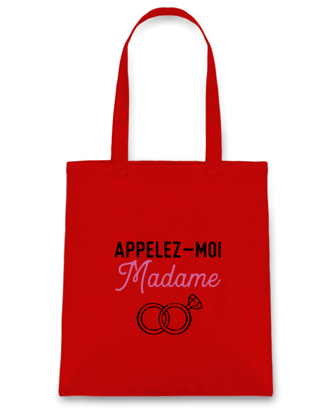 Tote Bag cotton Appelez moi madame mariage evjf by Original t-shirt