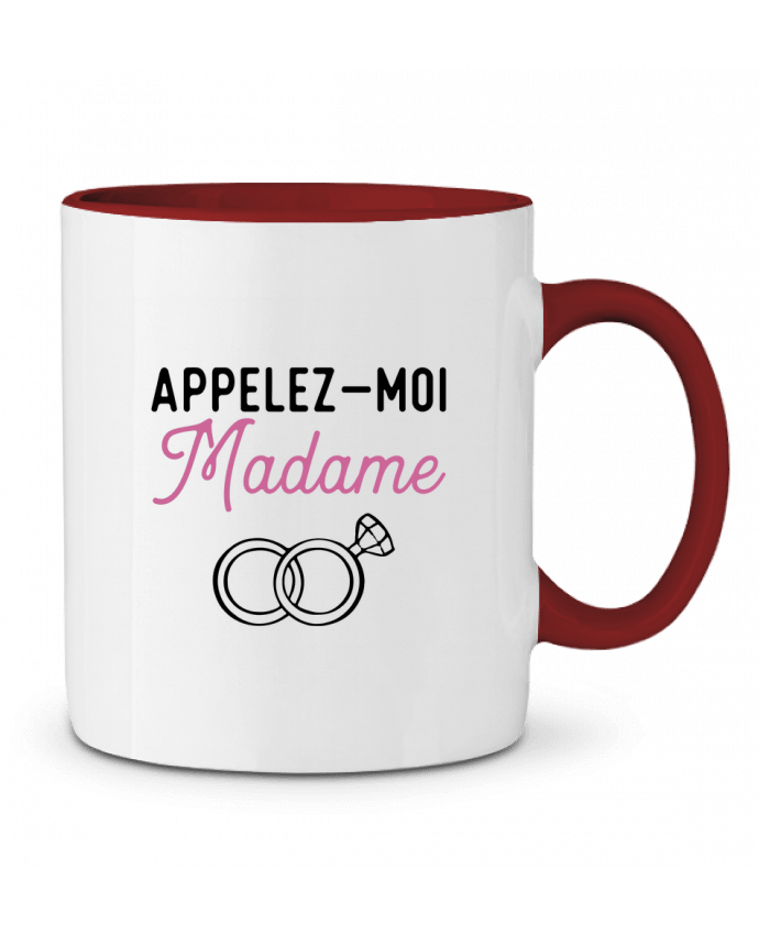 Mug bicolore Appelez moi madame mariage evjf Original t-shirt