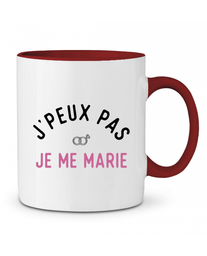 Mug bicolore J'peux pas je me marie mariage evjf Original t-shirt