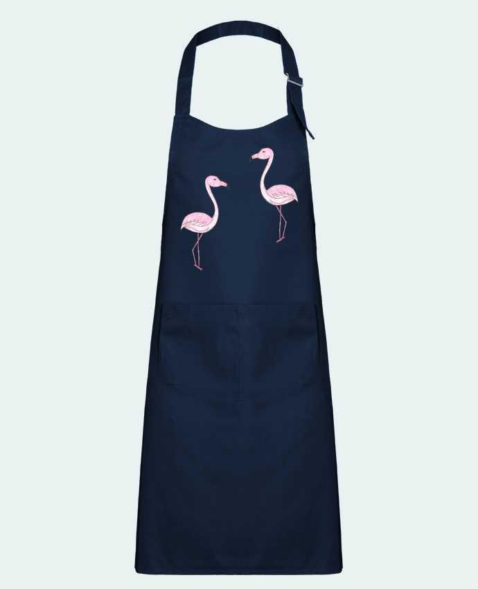 Kids chef pocket apron Flamant Rose Dessin by K-créatif