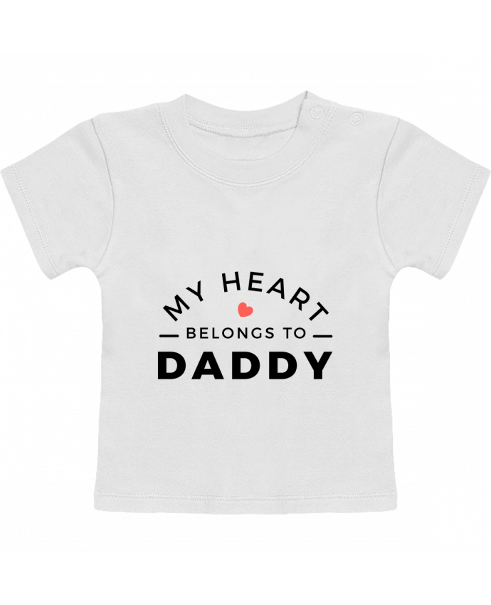 T-shirt bébé My heart belongs to daddy manches courtes du designer Nana