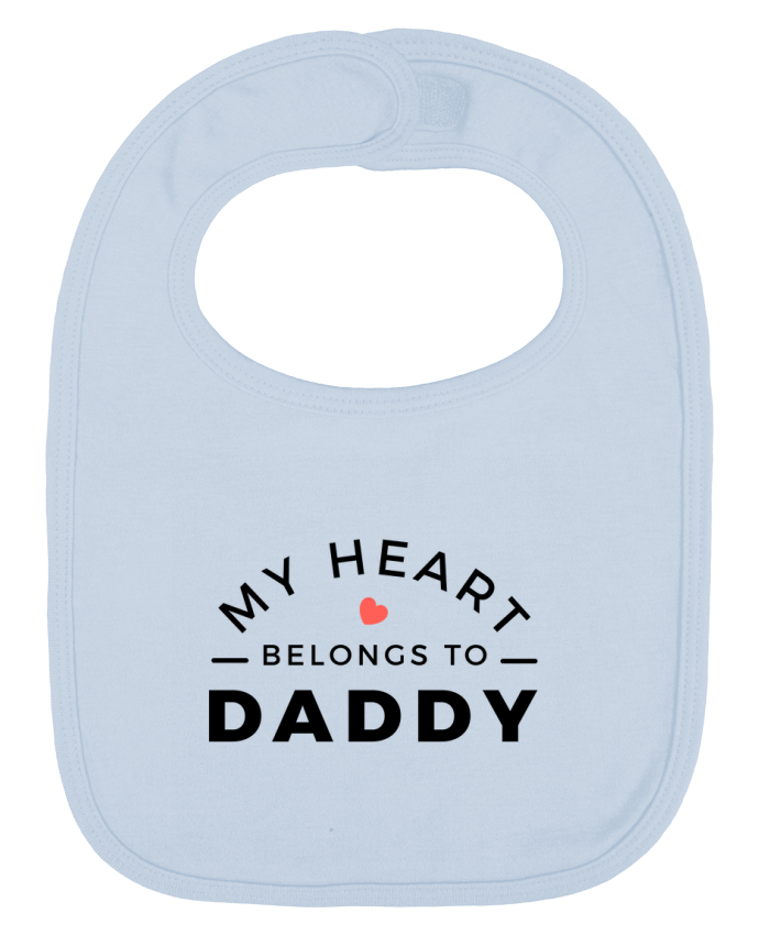 Bavoir bébé uni My heart belongs to daddy par Nana