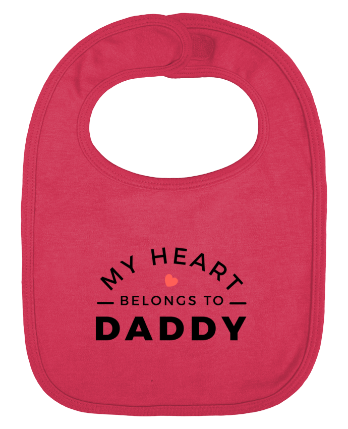 Bavoir bébé uni My heart belongs to daddy par Nana