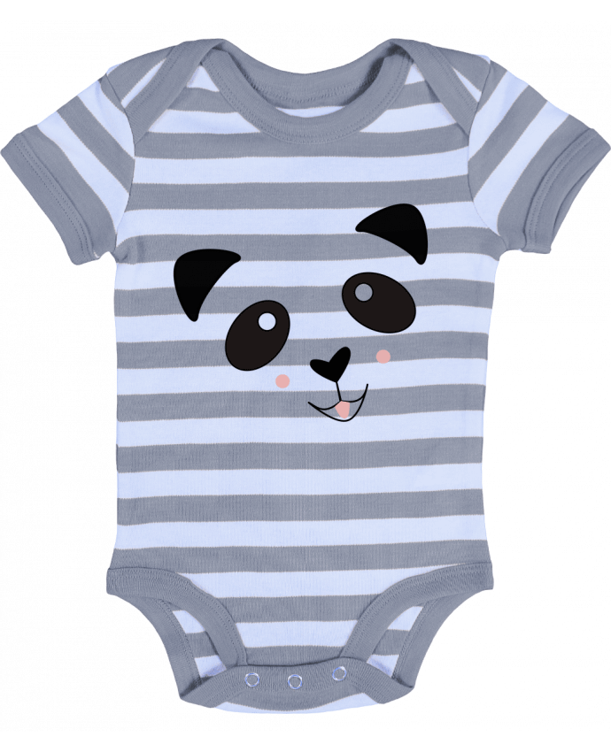 Body Bébé Rayé Bébé Panda Mignon - K-créatif