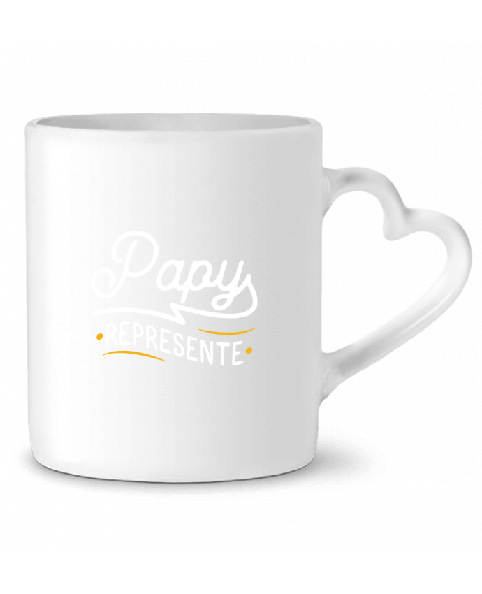 Mug coeur Papy represente cadeau par Original t-shirt