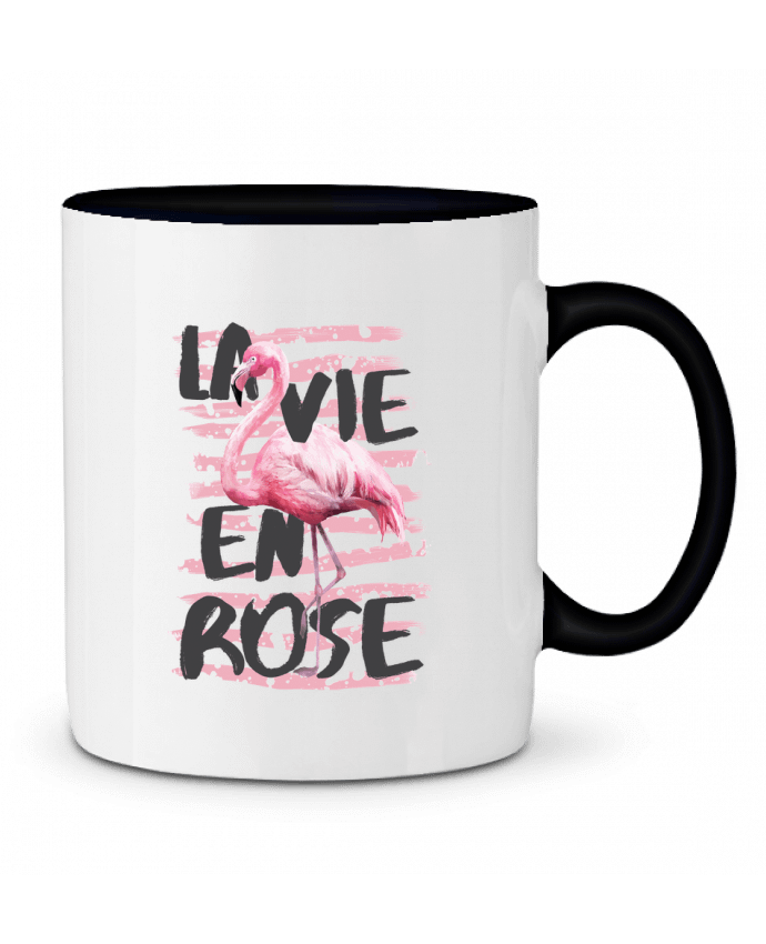 Two-tone Ceramic Mug La vie en rose tunetoo