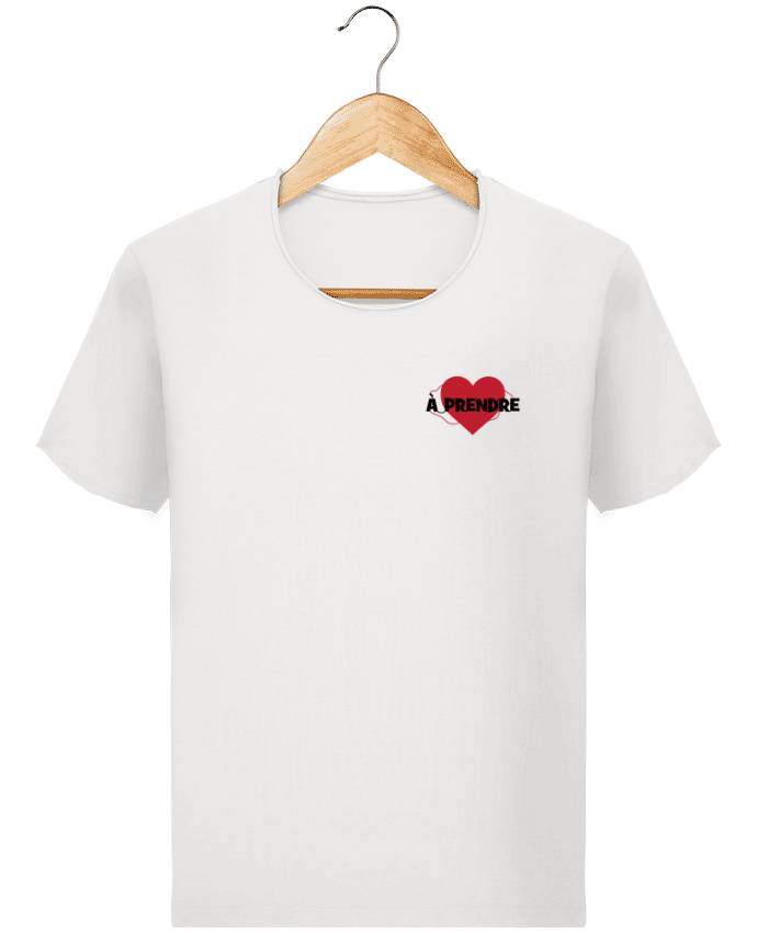  T-shirt Homme vintage Coeur à prendre par tunetoo