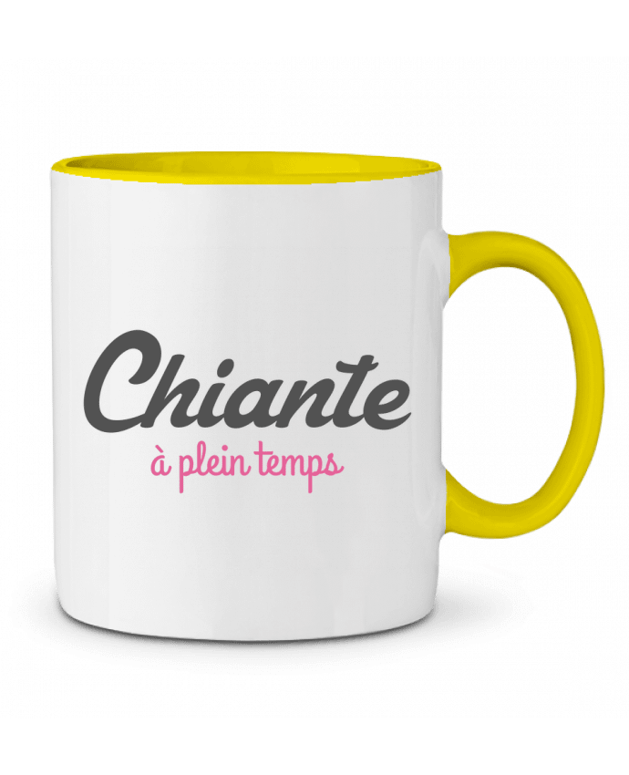 Two-tone Ceramic Mug Chiante à plein temps tunetoo