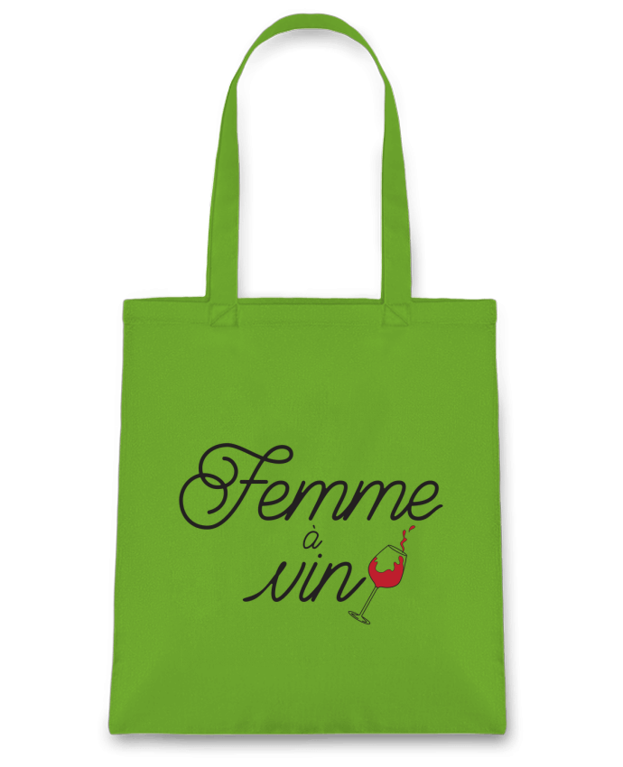 Tote Bag cotton Femme à vin by tunetoo