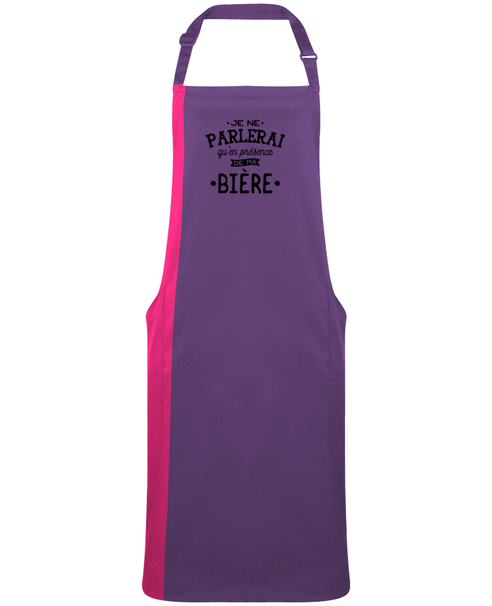 Tablier bicolore En présence de ma bière par  Original t-shirt