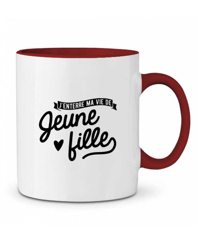 Mug bicolore Vie de jeune fille EVJF Original t-shirt