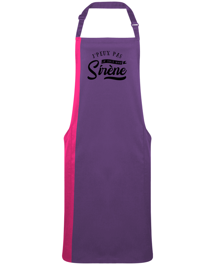 Tablier bicolore Je suis une siréne par  Original t-shirt