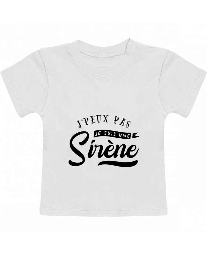 T-Shirt Baby Short Sleeve Je suis une siréne manches courtes du designer Original t-shirt