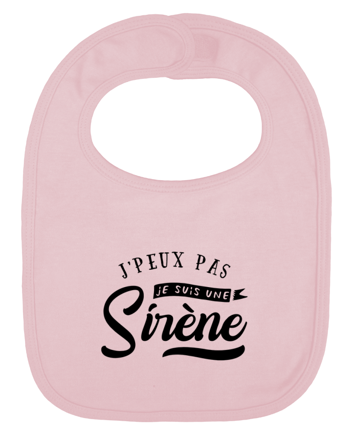 Baby Bib plain and contrast Je suis une siréne by Original t-shirt