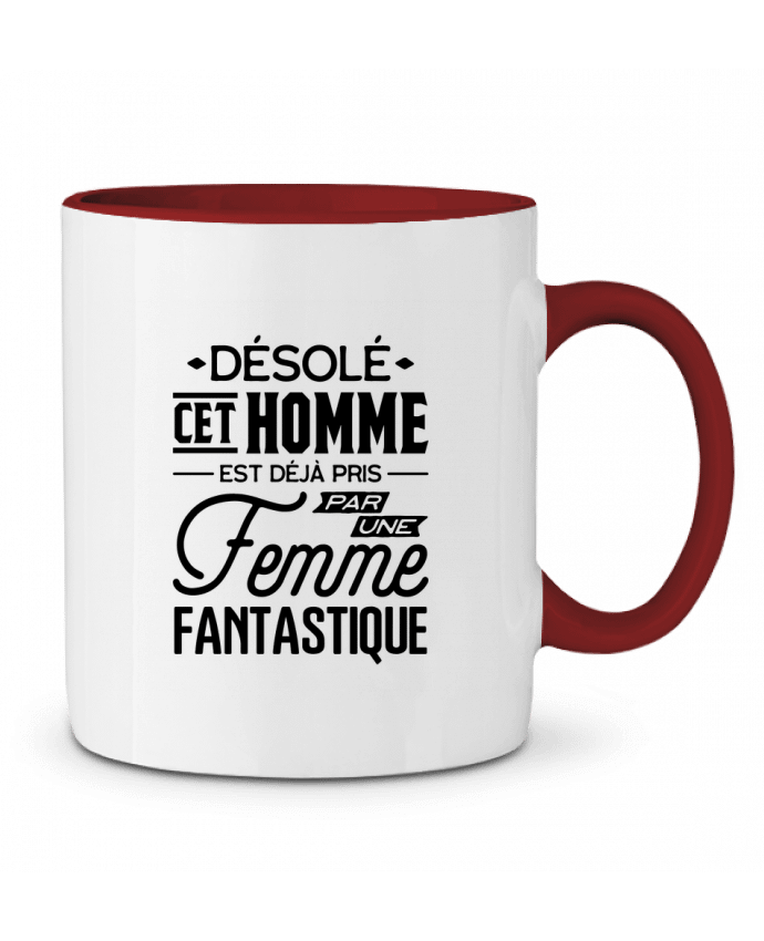 Mug bicolore Une femme fantastique Original t-shirt
