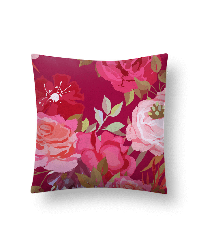 Cushion suede touch 45 x 45 cm Les roses by Les Caprices de Filles