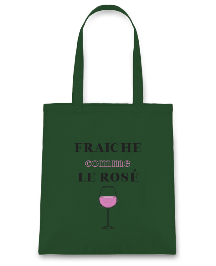 Tote Bag cotton Fraiche comme le rosé by tunetoo