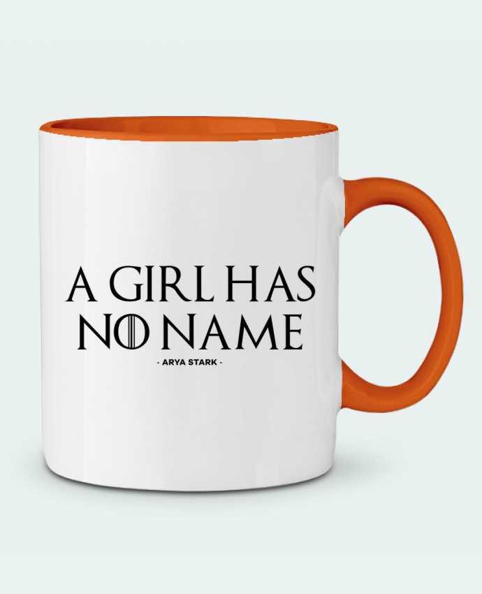 Taza Cerámica Bicolor A girl has no name tunetoo