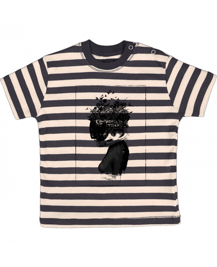 T-shirt baby with stripes Hybrid girl by Balàzs Solti