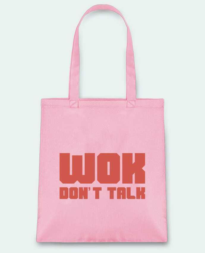 Tote Bag cotton Wok don't talk by tunetoo