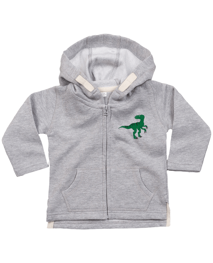 Hoddie with zip for baby Dino by tunetoo