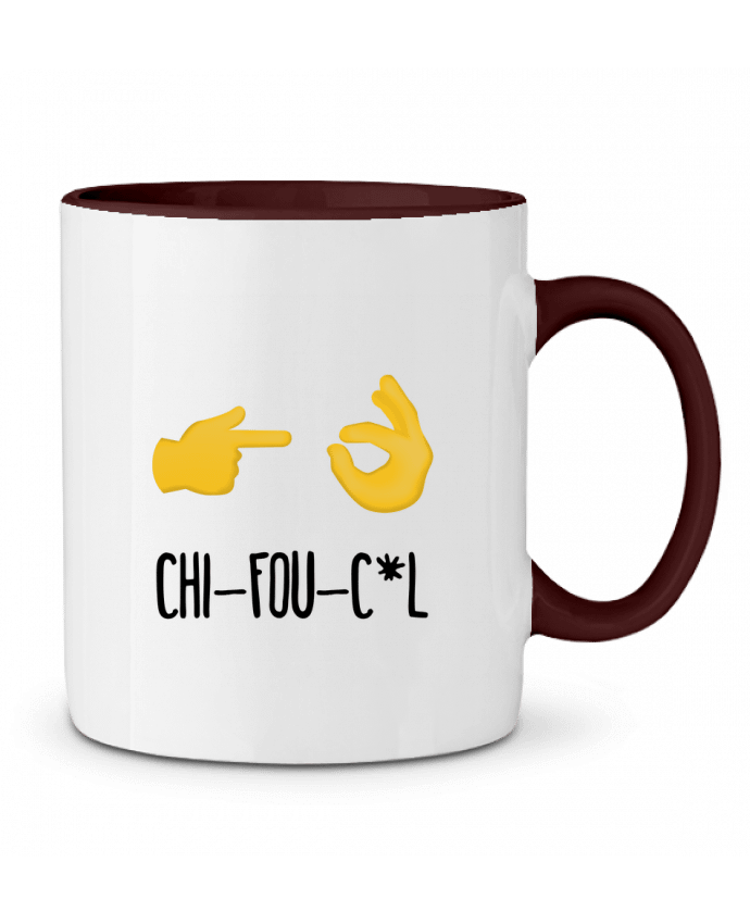 Taza Cerámica Bicolor Chifouc*l tunetoo