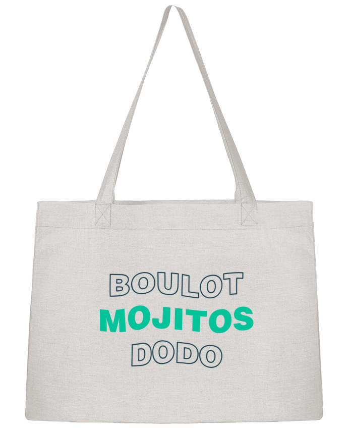Shopping tote bag Stanley Stella Boulot mojitos dodo by tunetoo