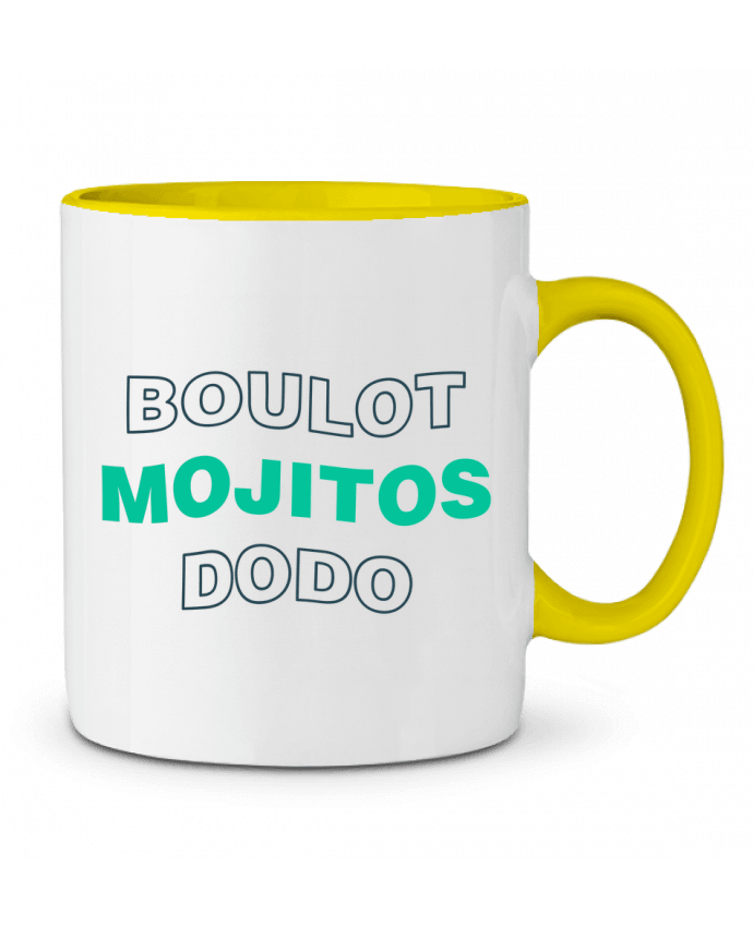 Mug bicolore Boulot mojitos dodo tunetoo
