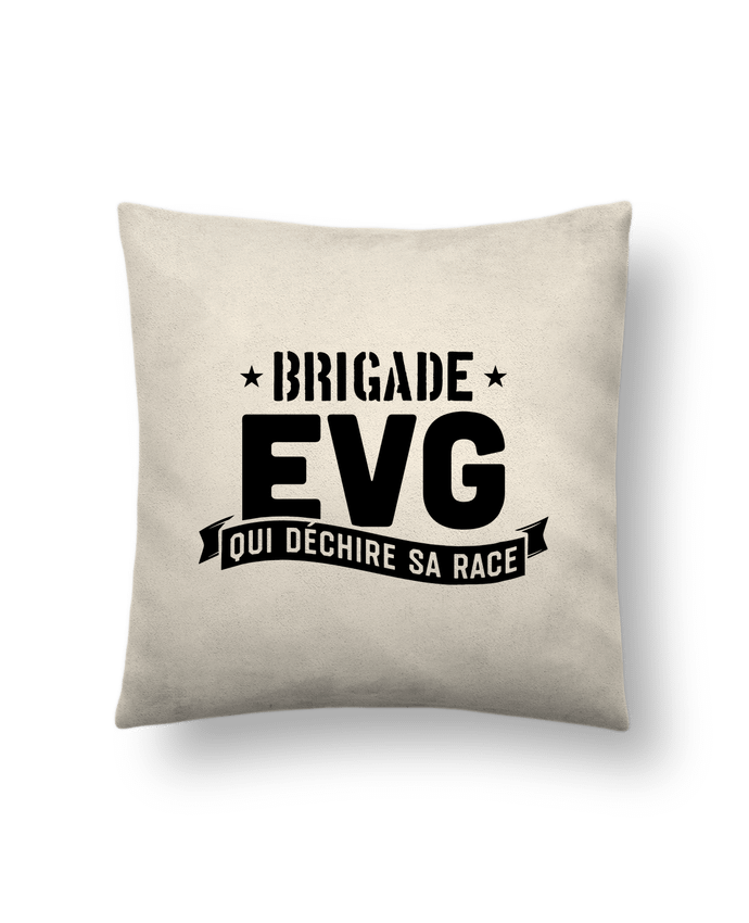 Coussin suédine Brigade evg par Original t-shirt