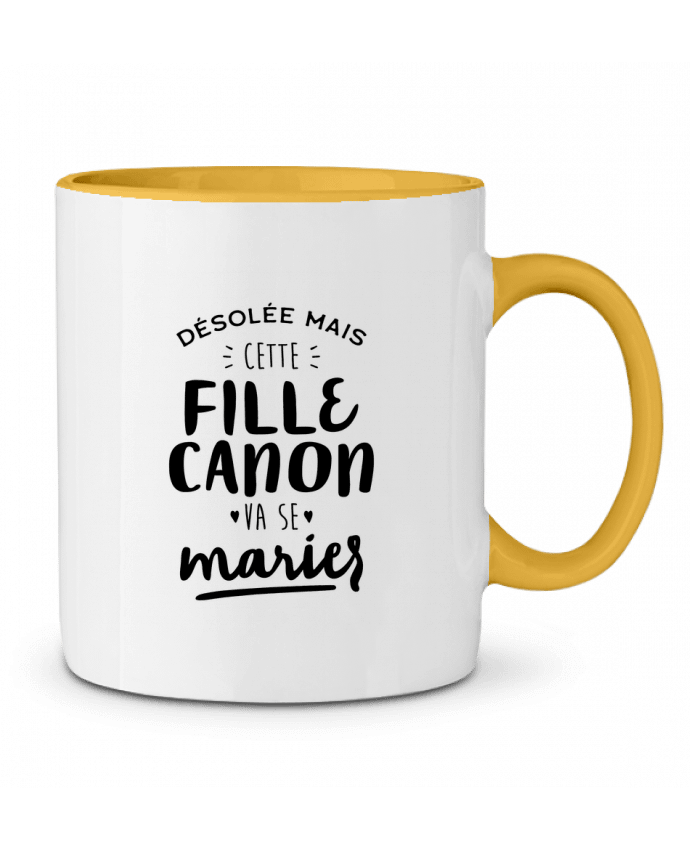 Mug bicolore cette fille canon va se marier  evjf Original t-shirt