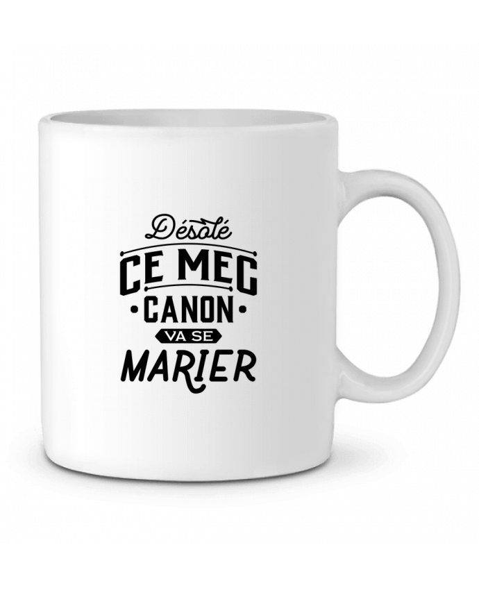 Taza Cerámica ce mec canon va se marier evg por Original t-shirt