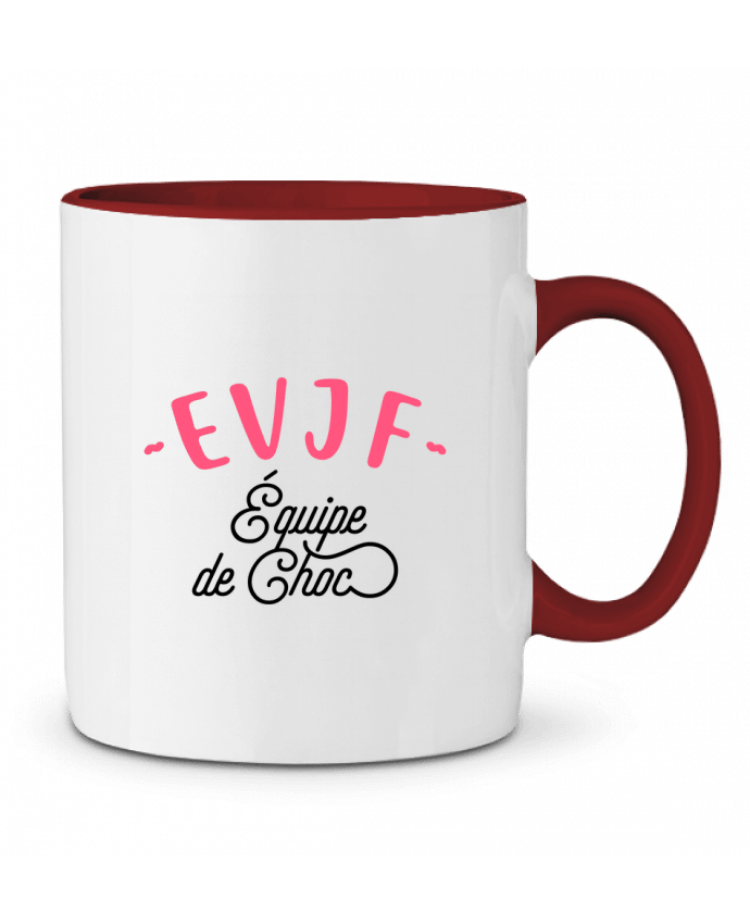 Mug bicolore Evjf équipe de choc mariage Original t-shirt