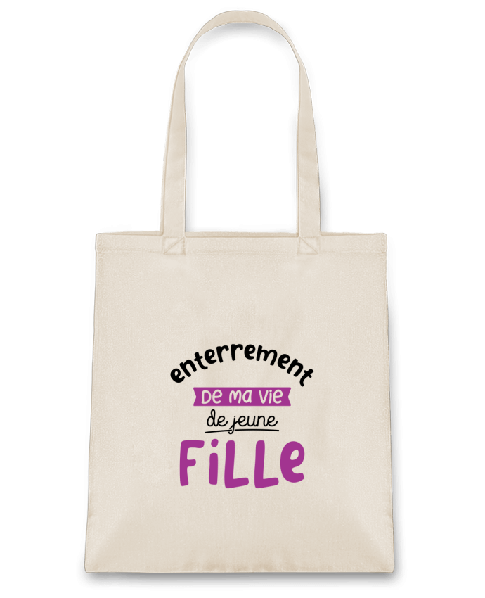 Tote Bag cotton Enterrement de ma vie de jeune evjf mariage by Original t-shirt