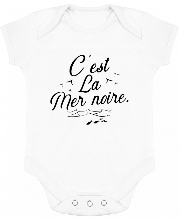 Body Bebé Contraste C'est la mer noire por Original t-shirt