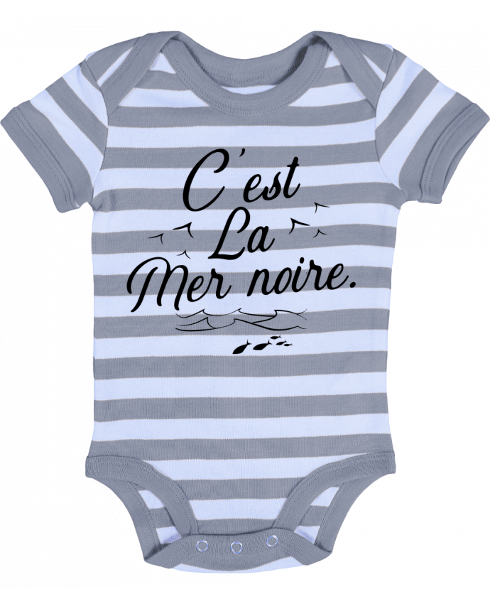 Body Bebé a Rayas C'est la mer noire - Original t-shirt