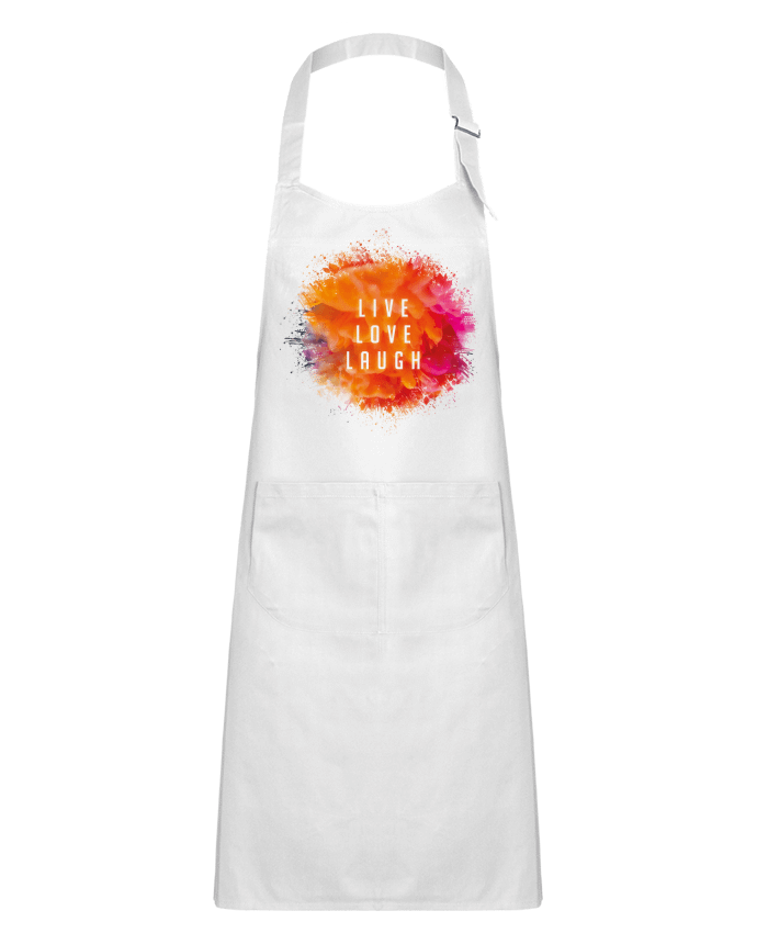 Kids chef pocket apron Live Love Laugh by Sonia Diao