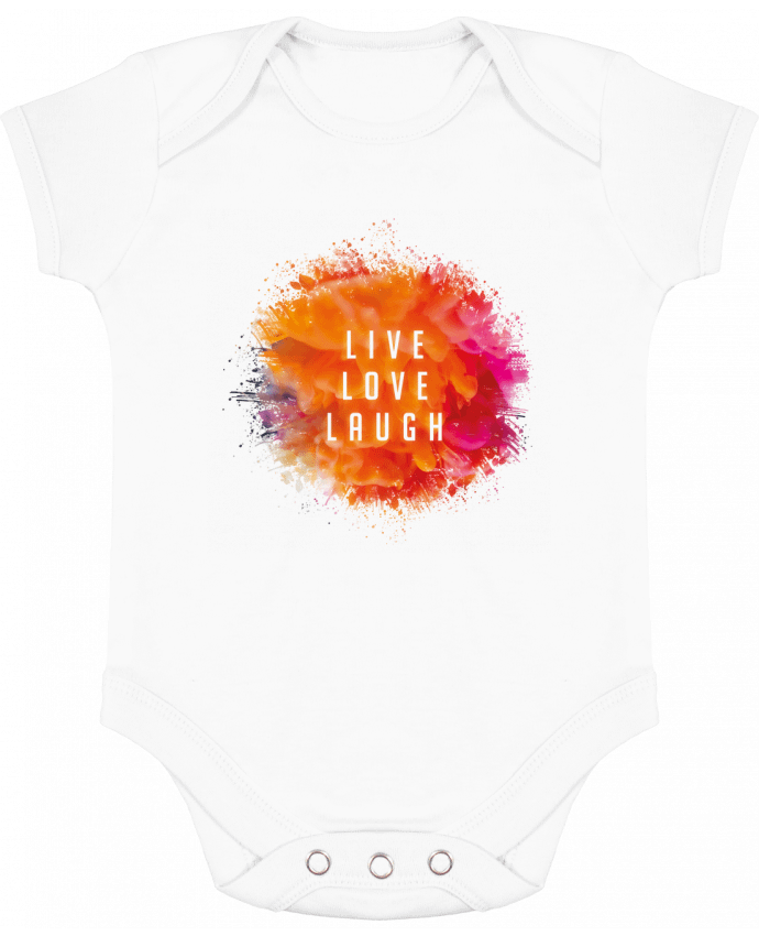 Body Bebé Contraste Live Love Laugh por Sonia Diao