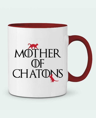 Mug bicolore Mother of chatons tunetoo