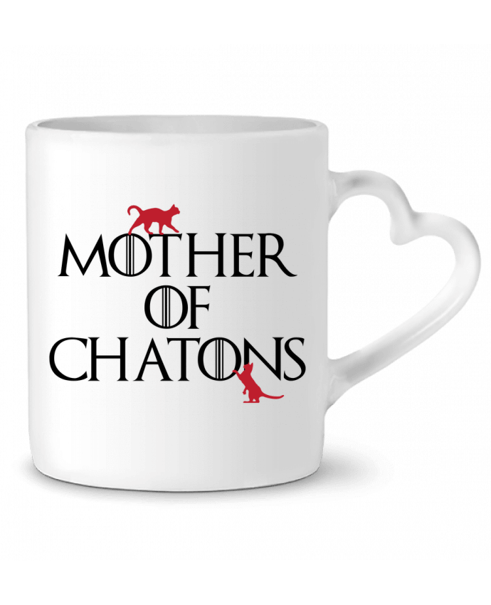 Mug Heart Mother of chatons by tunetoo