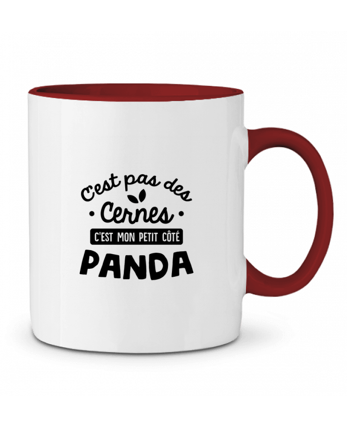 Mug bicolore C'est pas des cernes cadeau Original t-shirt