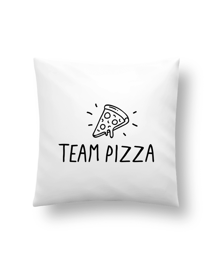 Cushion synthetic soft 45 x 45 cm Team pizza cadeau humour by Original t-shirt