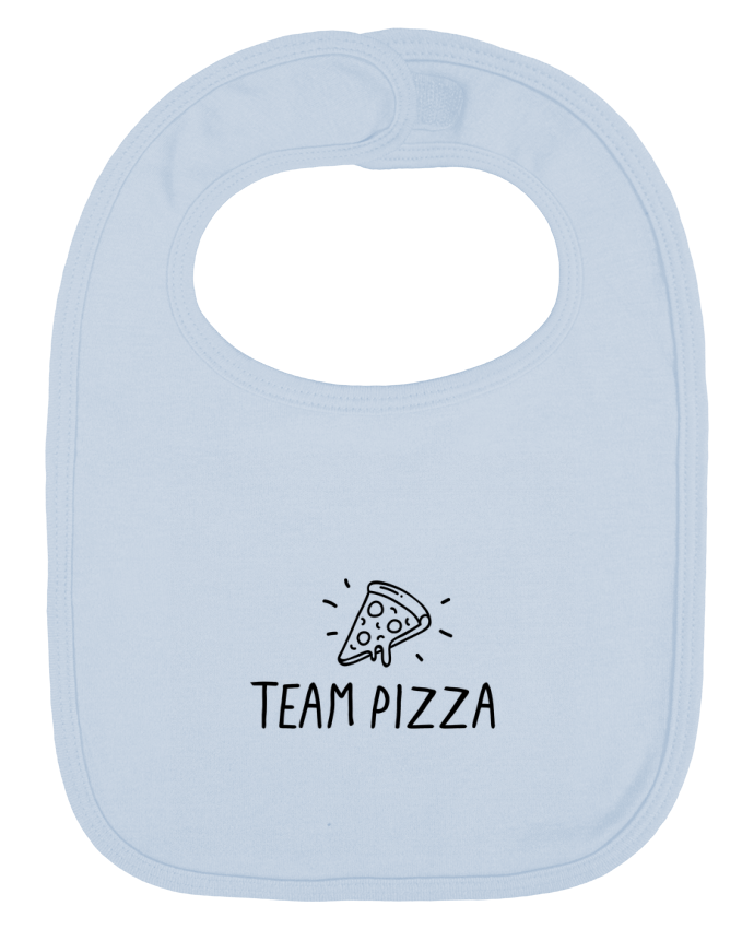 Bavoir bébé uni Team pizza cadeau humour par Original t-shirt