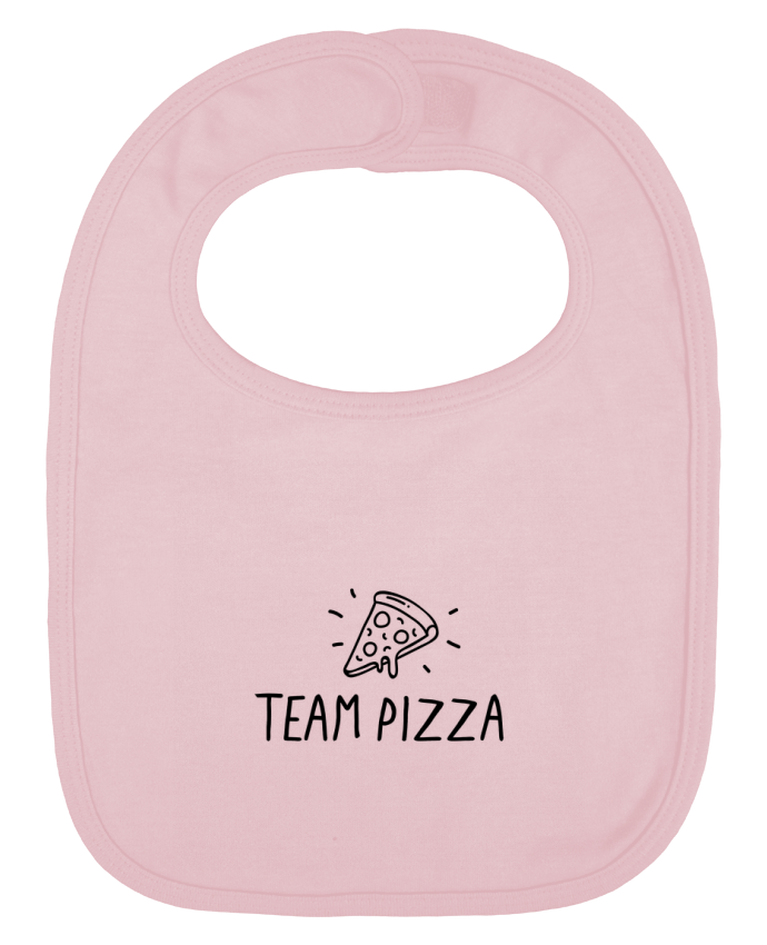 Baby Bib plain and contrast Team pizza cadeau humour by Original t-shirt