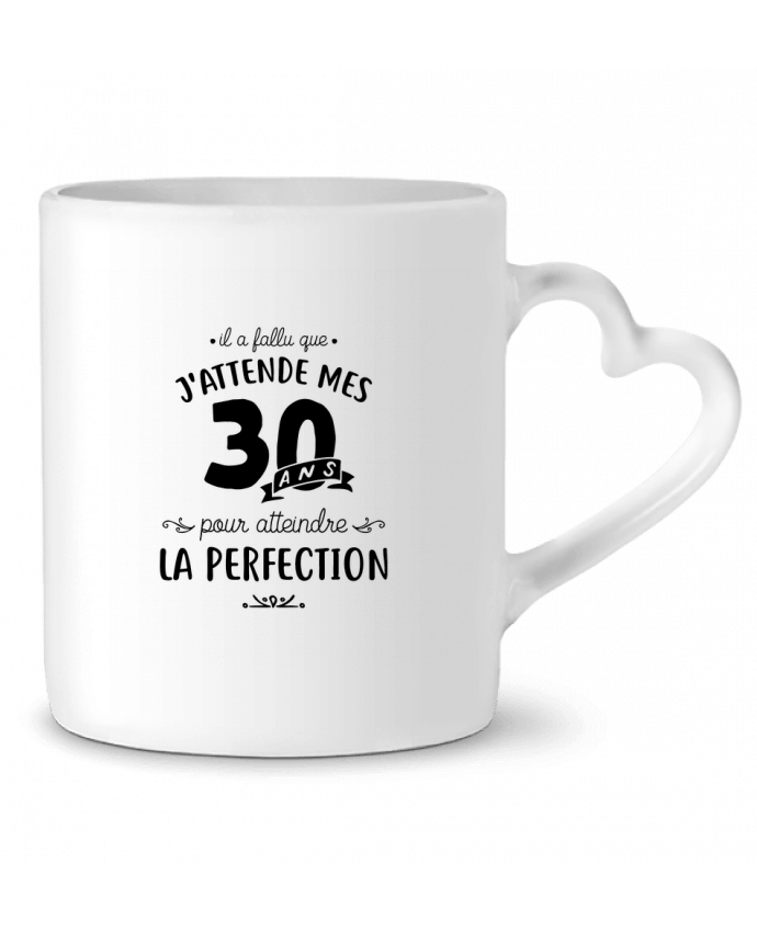 Mug coeur 30 ans la perfection cadeau par Original t-shirt